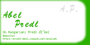 abel predl business card